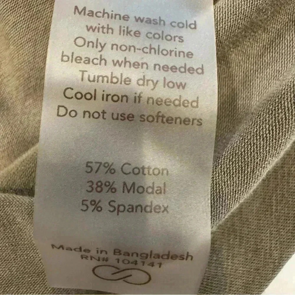 CALIA Women’s Top Tee Shirt Size Medium Short Sleeve Crew Neck  Taupe - Picture 6 of 6